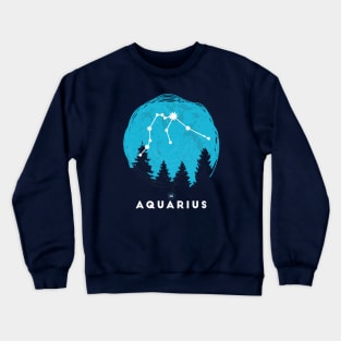 Retro Aquarius Zodiac Sign // Vintage Astrology Crewneck Sweatshirt